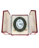 Cartier Paris Gold & Plate Nephrite Jade Alarm Desk Clock 7509